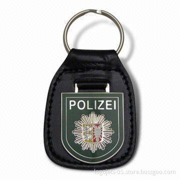 Pocket Leather Key chain with Safety Pin, OEM Orders are Accepted